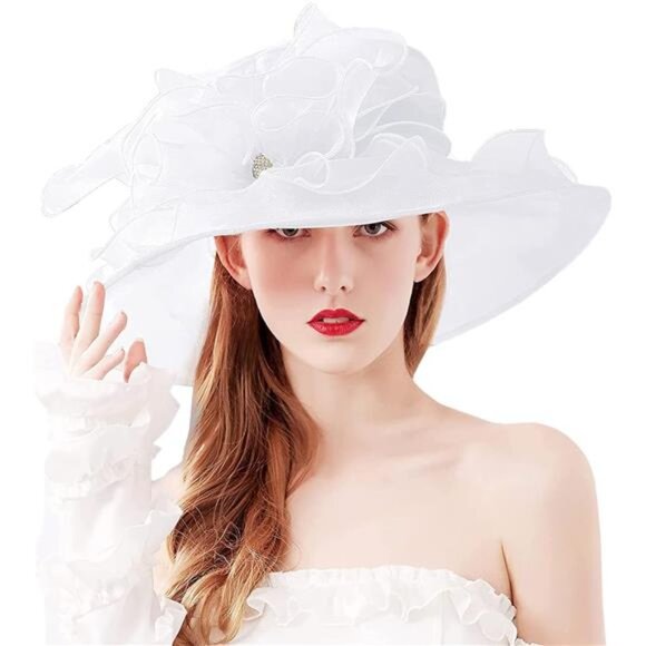 Women\'s Kentucky Hat Wide Brim White3 main image 5